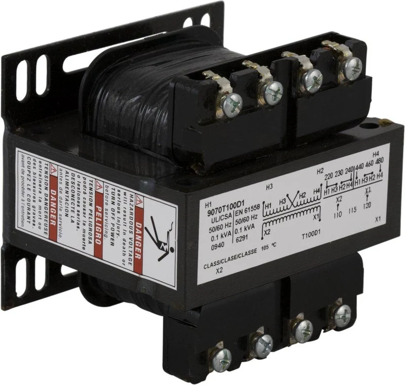 CONTROL TRANSFORMER 100VA 240/480V-120V OPEN TYPE