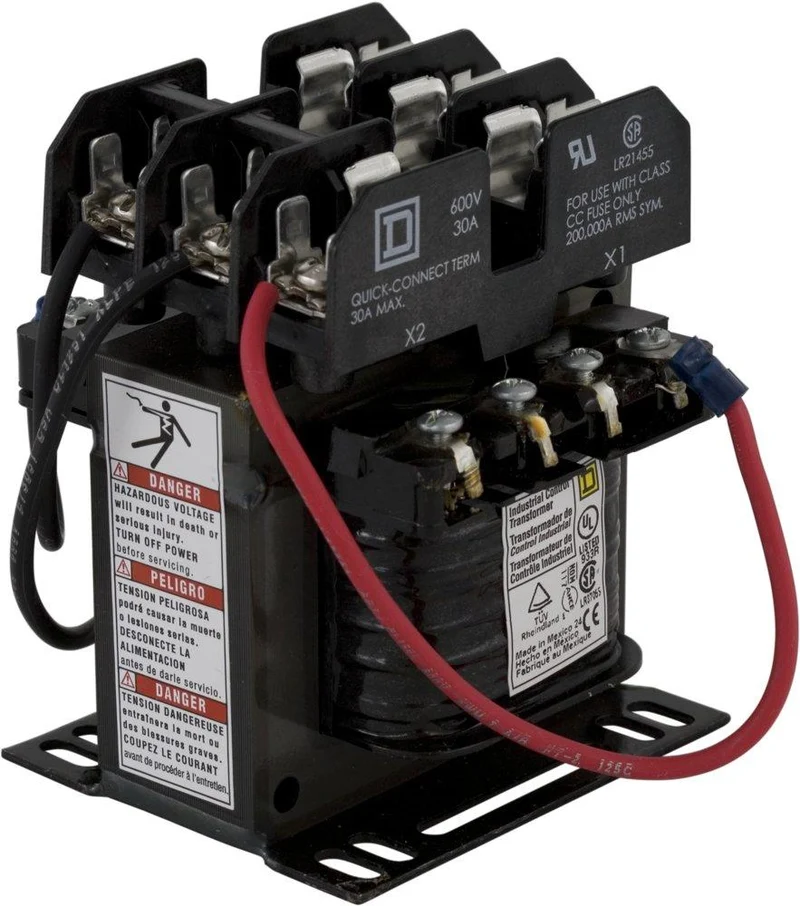 CONTROL TRANSFORMER 100VA 600V-120V OPEN TYPE & FUSE