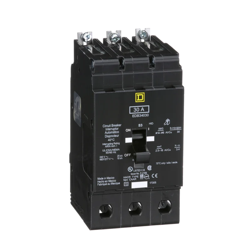 BREAKER 30A 3P 480VAC BOLT-ON TYPE