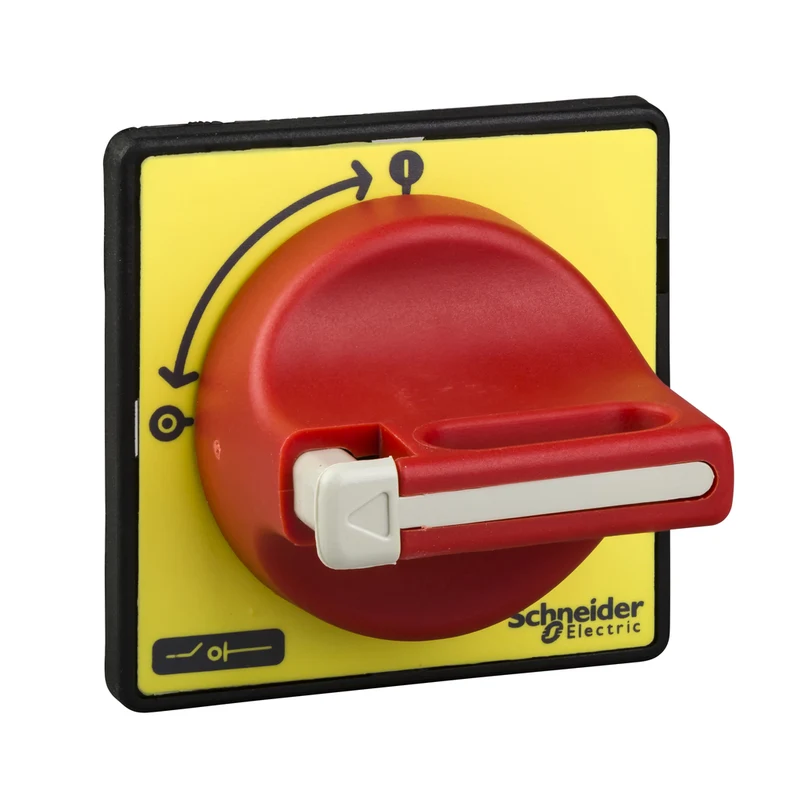 HANDLE 60X60MM 4-HOLE FOR SWITCH BLACK