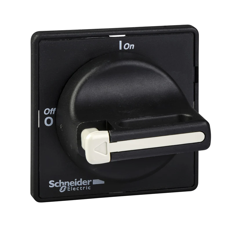 HANDLE 60X60MM 4-HOLE FOR SWITCH BLACK