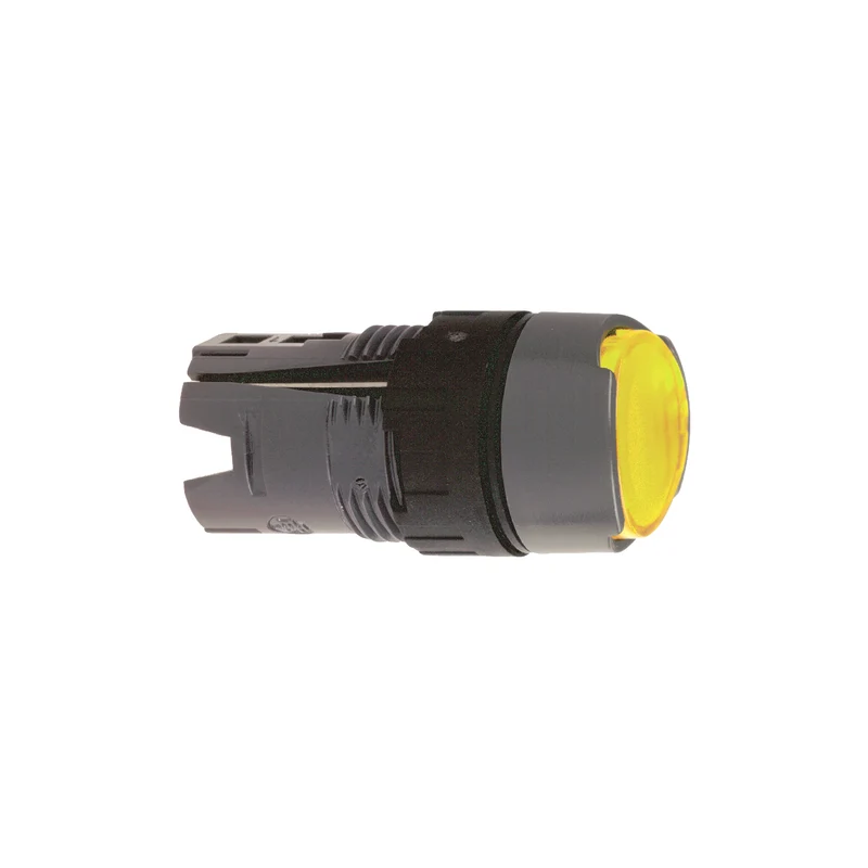 PUSHBUTTON HEAD 16MM FLUSH ROUND ILLUMINATED YELLOW