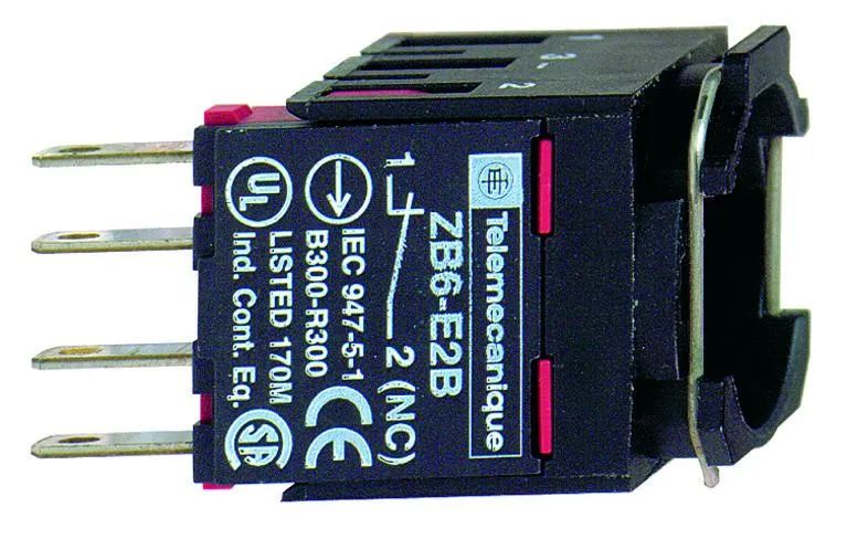 CONTACT BLOCK 1NO FOR 16MM PUSHBUTTON & SELECT SWITCH