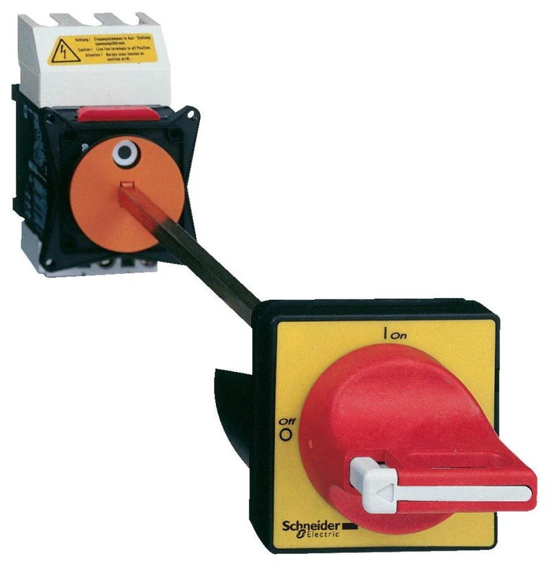 SWITCH MANUAL 3P 32A 600V PADLOCKING HANDLE RED/YELLOW