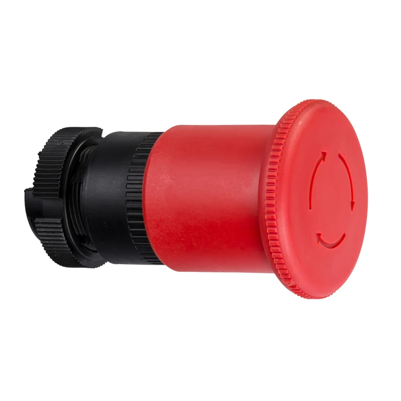 HEAD MUSHROOM 40MM PUSHBUTTON TURN KEY TO RELEASE RED