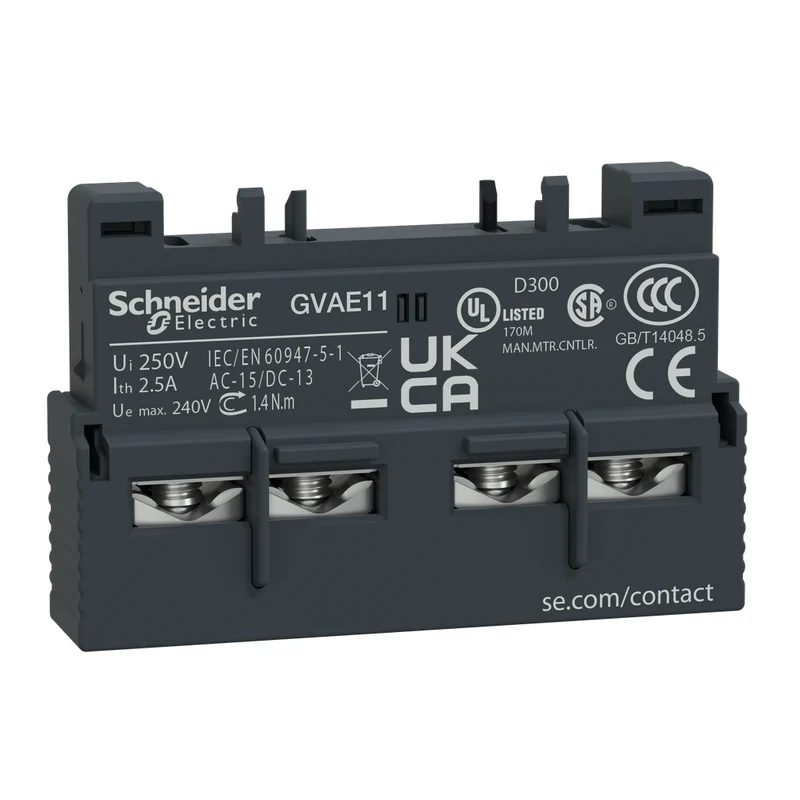 CONTACT AUXILIARY INSTANTENOUS 1NO 1NC 240VDC 600VAC