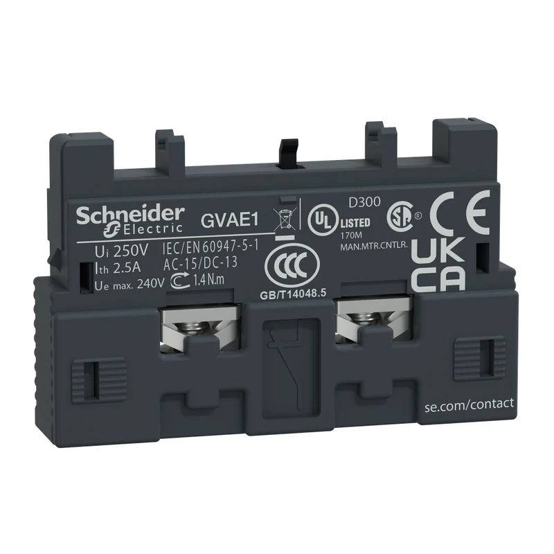 CONTACT AUXILIARY INSTANTENOUS 1NO OR 1NC 240VDC 600VAC