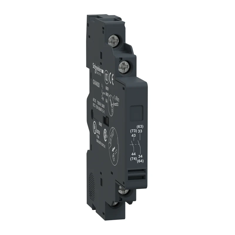 CONTACT AUXILIARY INSTANTENOUS 2NO 2-BLOCK LEFT HAND