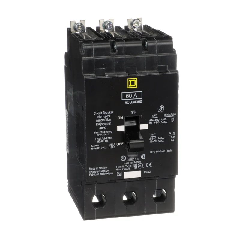 BREAKER 60A 3P 480VAC BOLT-ON TYPE