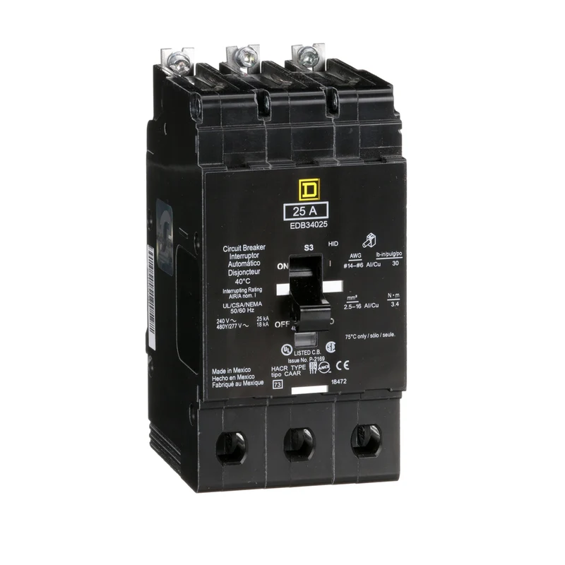 BREAKER 25A 3P 480VAC BOLT-ON TYPE