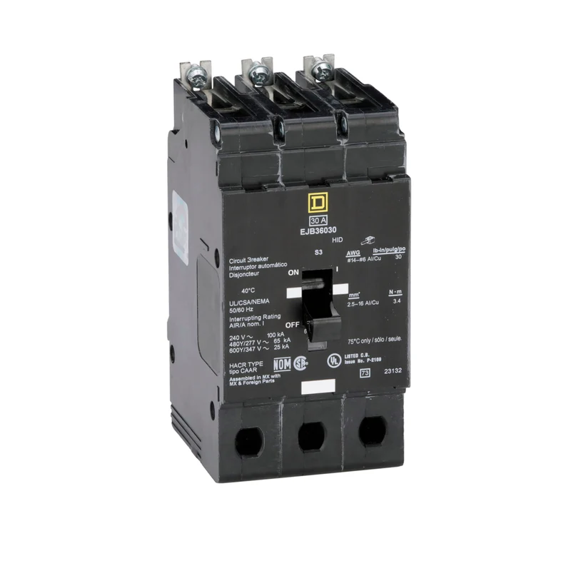 BREAKER MINI 30A 3P 600/347V HID RATED
