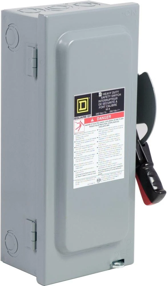 SWITCH FUSED 60A 2P 3W 240VAC 250VDC CLASS H FUSE NEMA-1