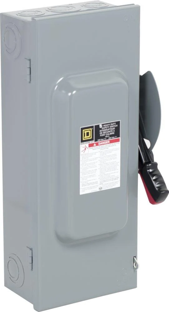 SWITCH FUSED 100A 3P 4W 240VAC 250VDC CLASS H FUSE NEMA-1