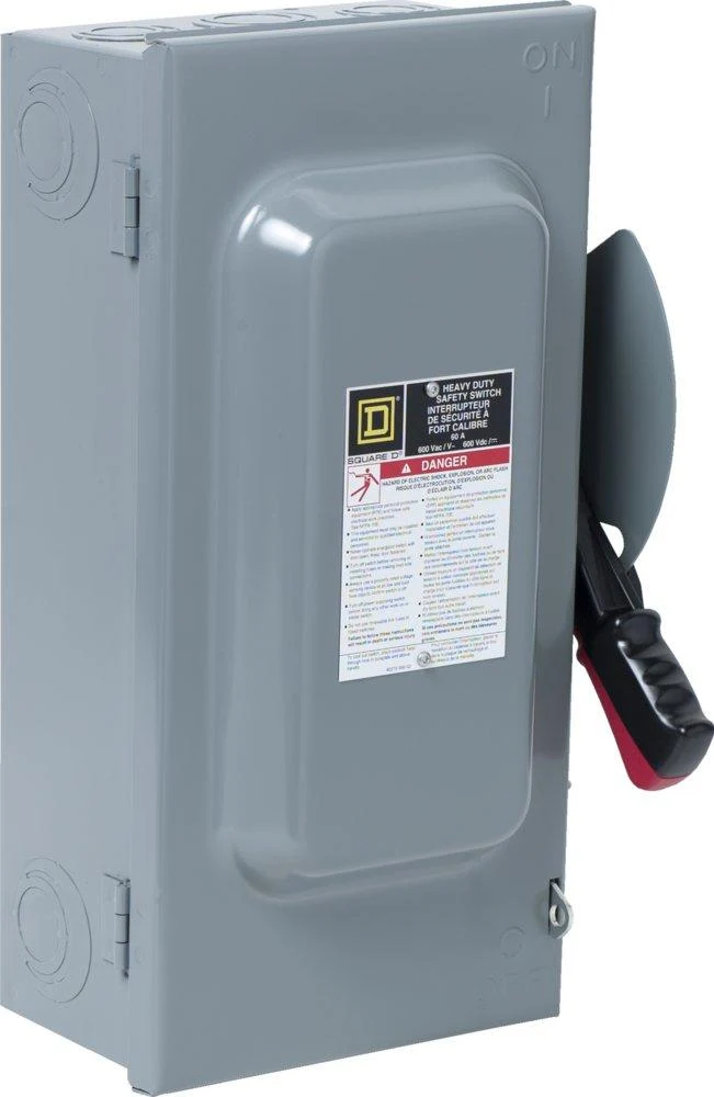 SWITCH FUSED 60A 3P 3W 600VAC/DC CLASS J FUSE NEMA-1