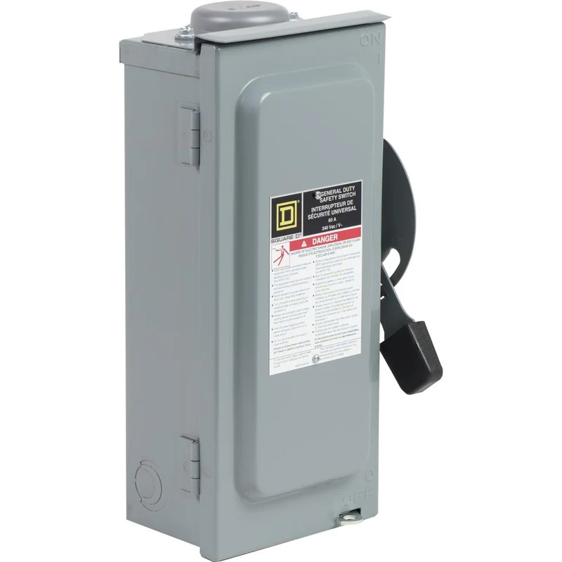 SWITCH FUSED 60A 2P 3W 120/240V FOR 2-CARTR FUSE NEMA-3R