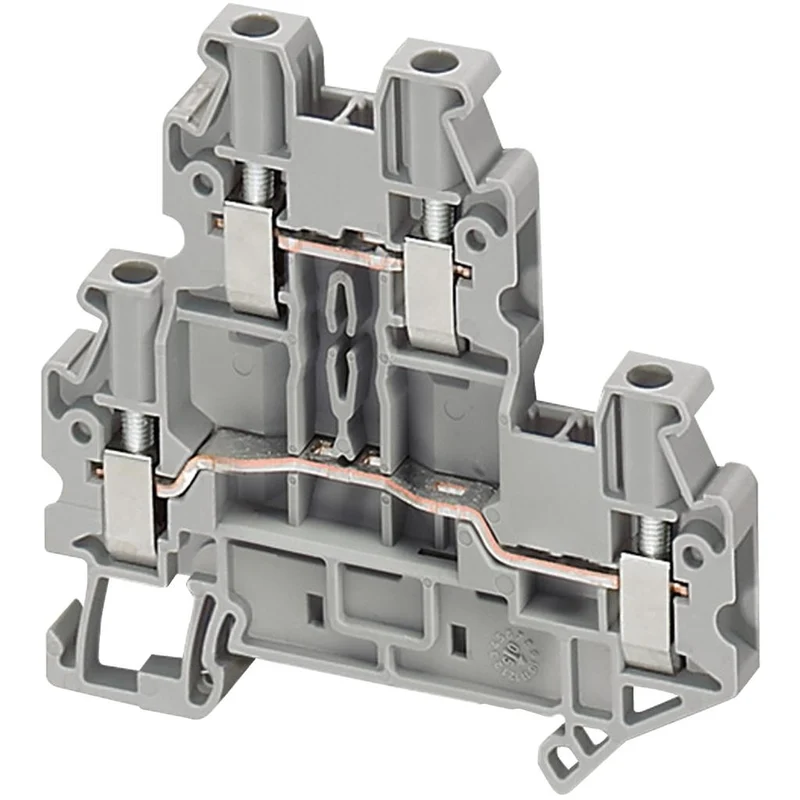 SCREW TERMINAL 2 LEVEL 4PTS 2,5MM2 GREY