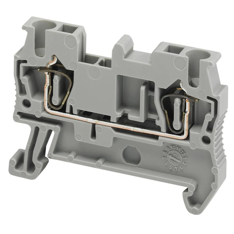 SPRING TERMINAL 2PTS 2 5MM GREY