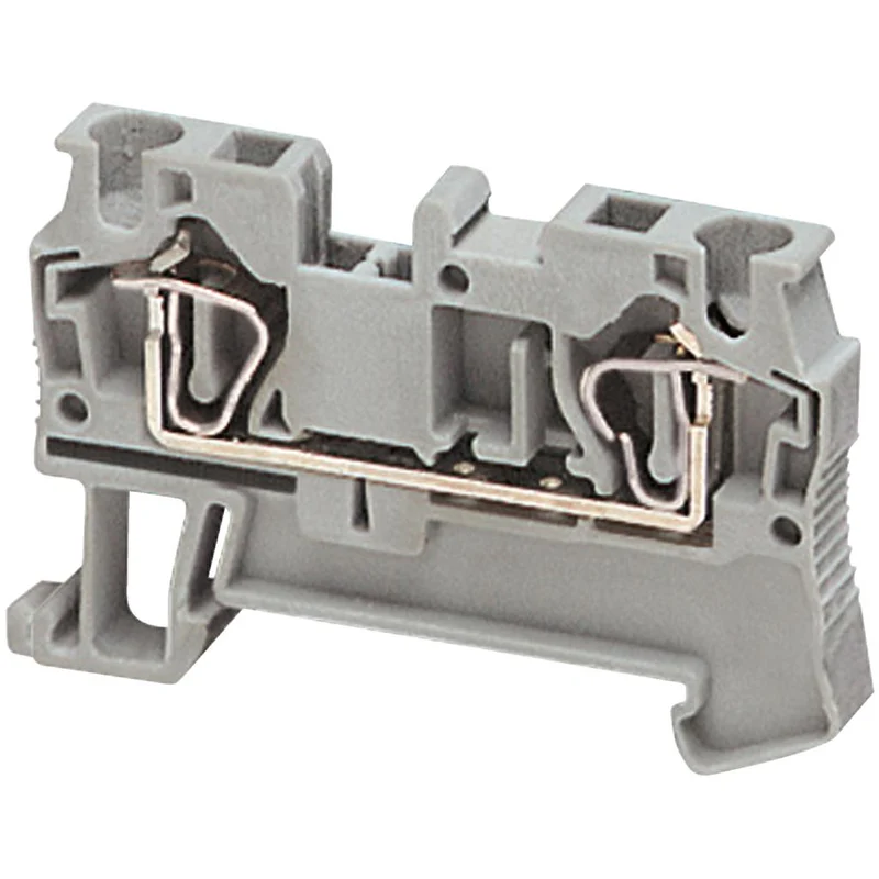 SPRING TERMINAL 2PTS 4MM GREY