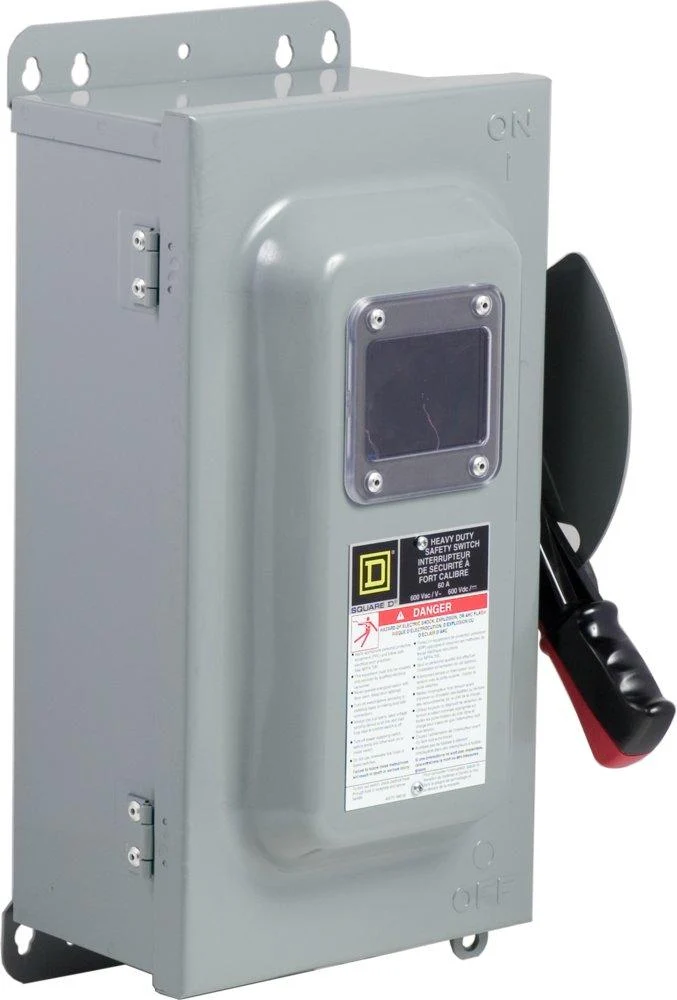 SWITCH FUSED 60A 3P 3W 600VAC/DC CLASS J FUSE NEMA-3R/12