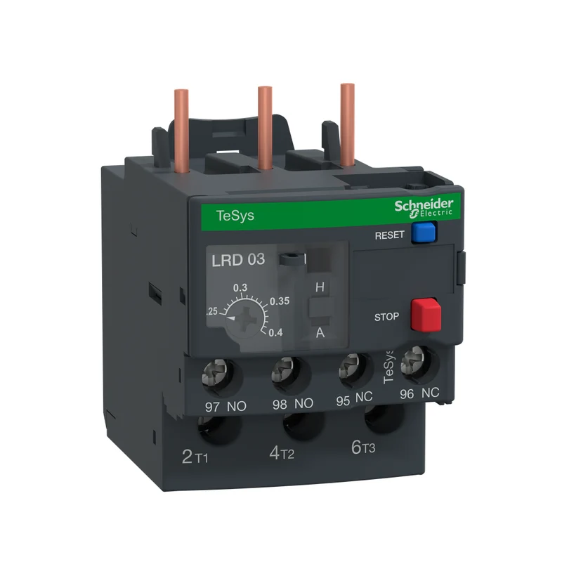 RELAY OVERLOAD 3P 600V 10A CLASS 0.25-0.40A SETTING RANGE