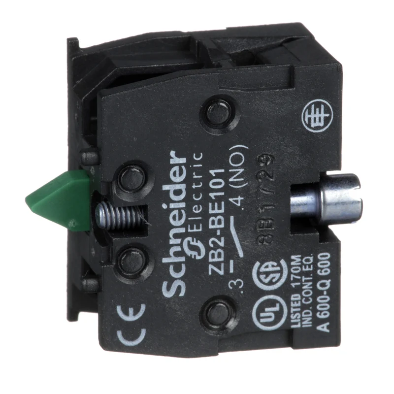 CONTACT BLOCK 1-NO FOR 22MM PUSHBUTTON & SEL SWITCH