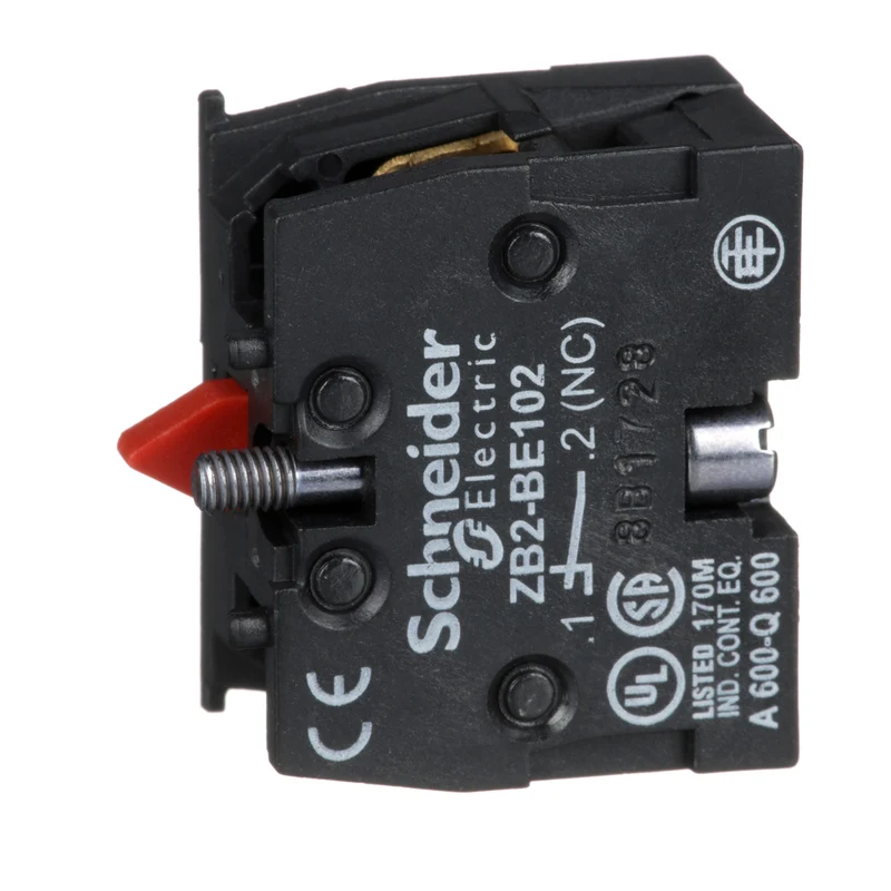CONTACT BLOCK 1-NC FOR 22MM PUSHBUTTON & SEL SWITCH