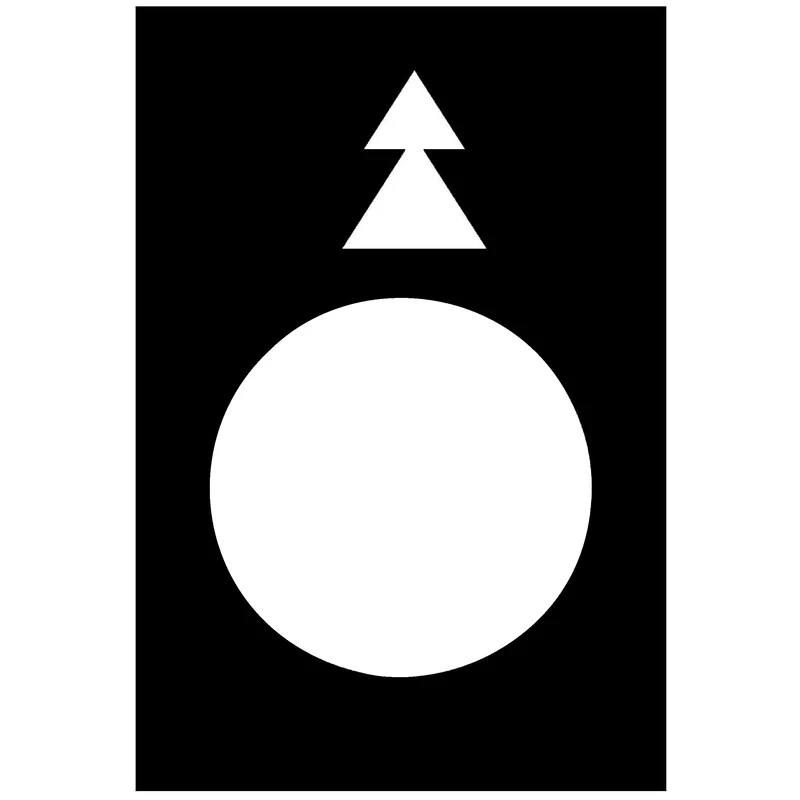 NAMEPLATE ARROW TO LEFT SLOW-FAST 30X40MM WHT ON BLACK