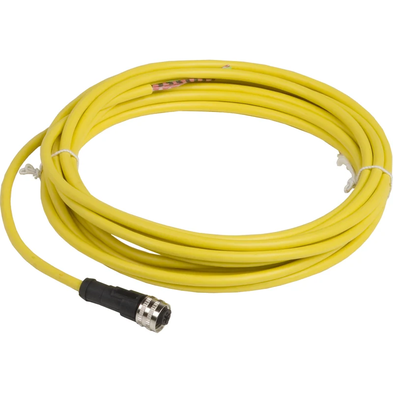 CABLE 5M LENGTH 1/2" UNF FEMALE STRAIGHT 3-PIN CONNECTOR