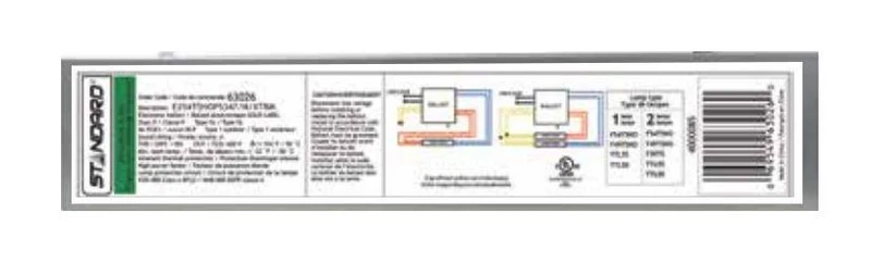 BALLAST FLUORESCENT T5HO ELECTRONIC 1-2L 39-55W P.S. 347V