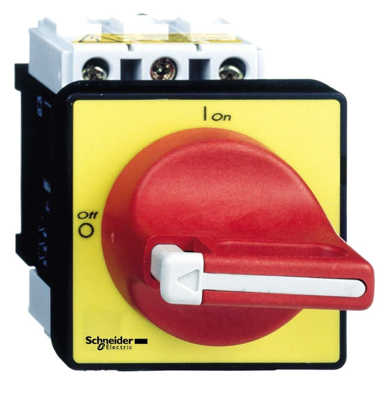 SWITCH MANUAL 3P 40A 600V PADLOCKING HANDLE RED/YELLOW