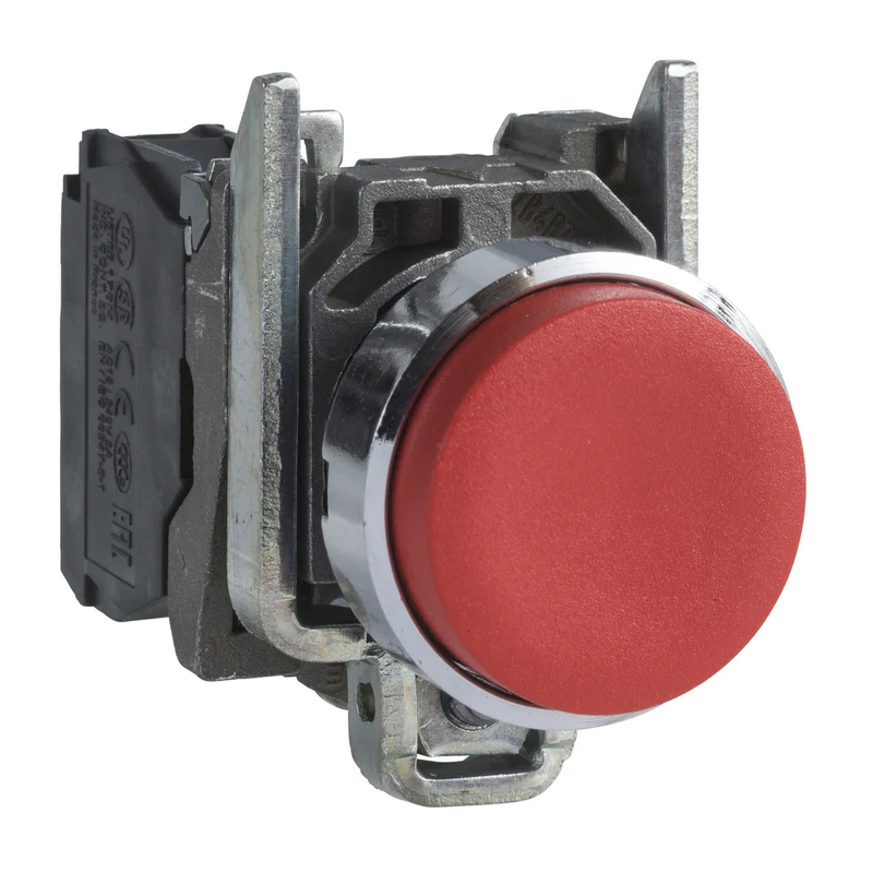 PUSHBUTTON MOMENTARY 1-NC CONT NON ILLUM. EXTENDED RED