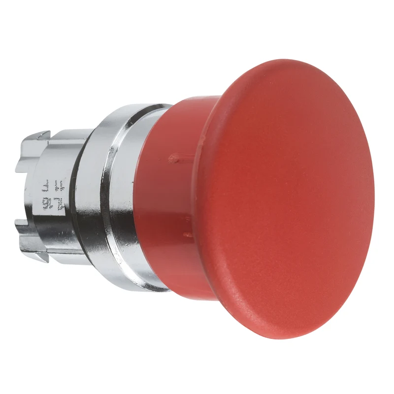 HEAD OPERATING 40MM MUSHROOM MOMENTARY BUTTON RED