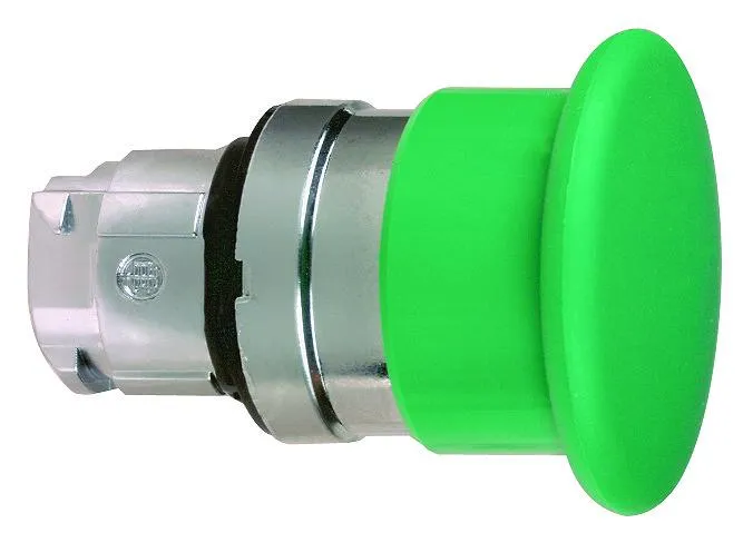 HEAD OPERATING 40MM MUSHROOM MOMENTARY BUTTON GREEN
