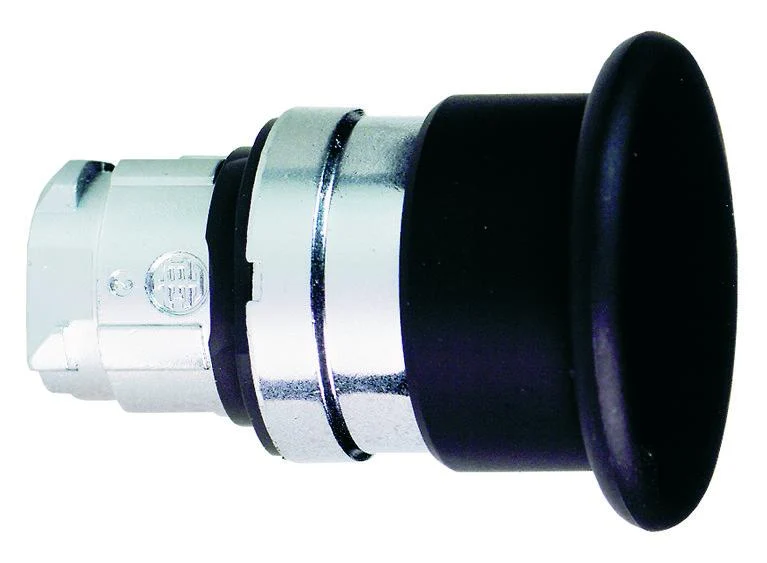 HEAD OPERATING 40MM MUSHROOM MOMENTARY BUTTON BLACK