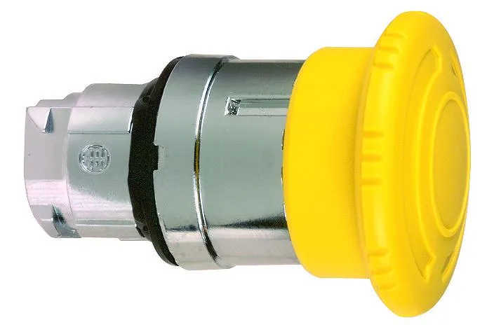 HEAD OPERATING 40MM MUSHROOM TURN TO RELEASE YELLOW