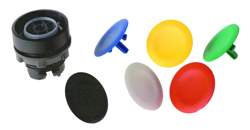 HEAD OPERATING FOR 22MM PUSHBUTTON FLUSH 6-COLOR CAPS