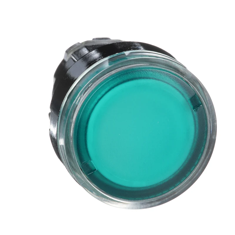 HEAD OPERATING 22MM ILLUM. PUSHBUTTON FLUSH GREEN