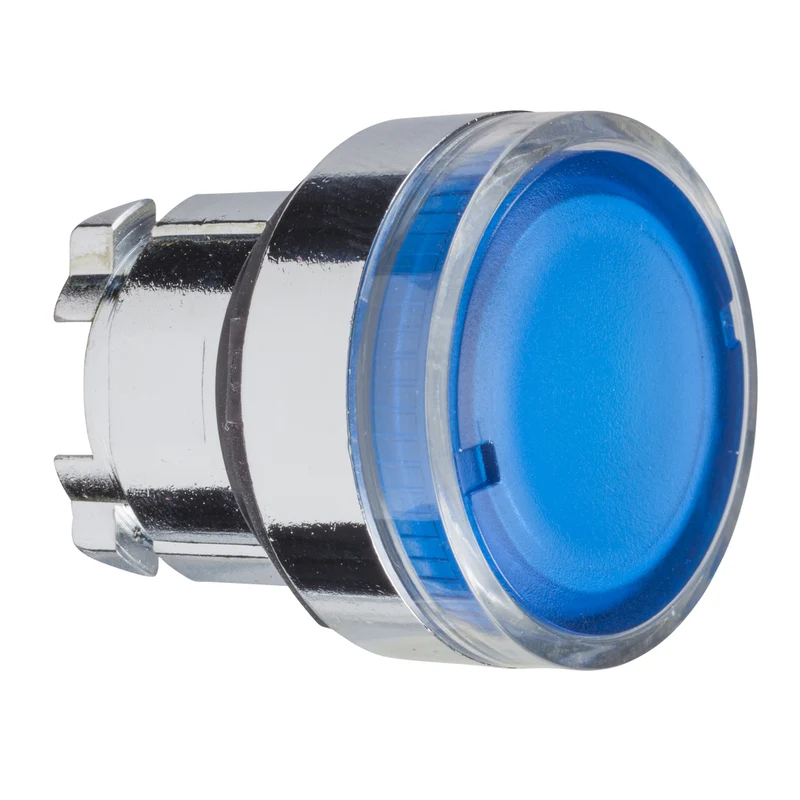 HEAD OPERATING 22MM ILLUM. PUSHBUTTON FLUSH BLUE