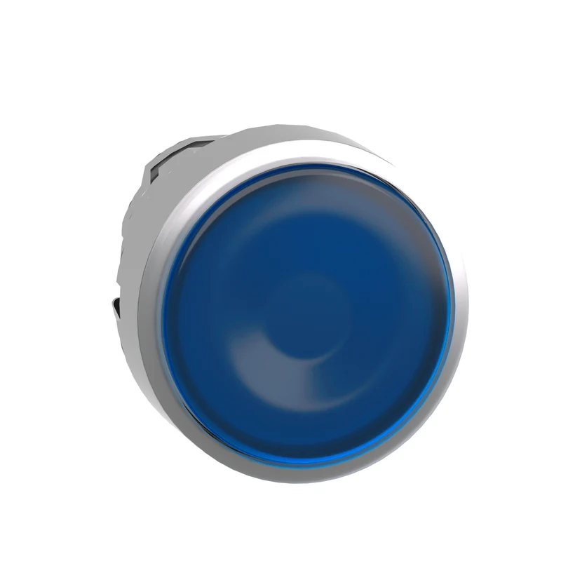 HEAD OPERATING 22MM ILLUM. LED PUSHBUTTON FLUSH BLUE