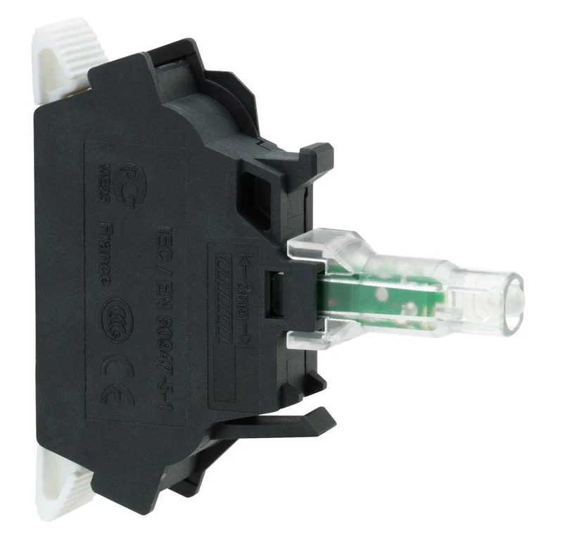 BODY FOR 22MM ILLUM. LED PUSHBUTTON/SW 110-120VAC YELLOW
