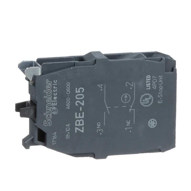 CONTACT BLOCK 1NO 1NC ADD-ON FOR 22MM PUSHBUTTON/SW