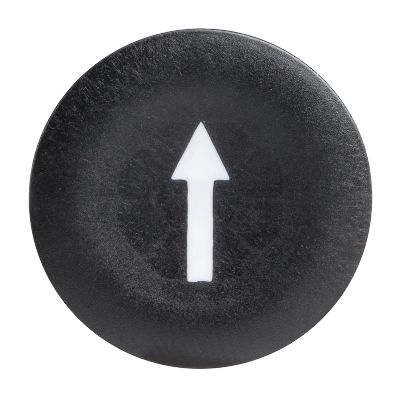 CAP UP ARROW FOR 22MM ROUND PUSHBUTTON BLACK
