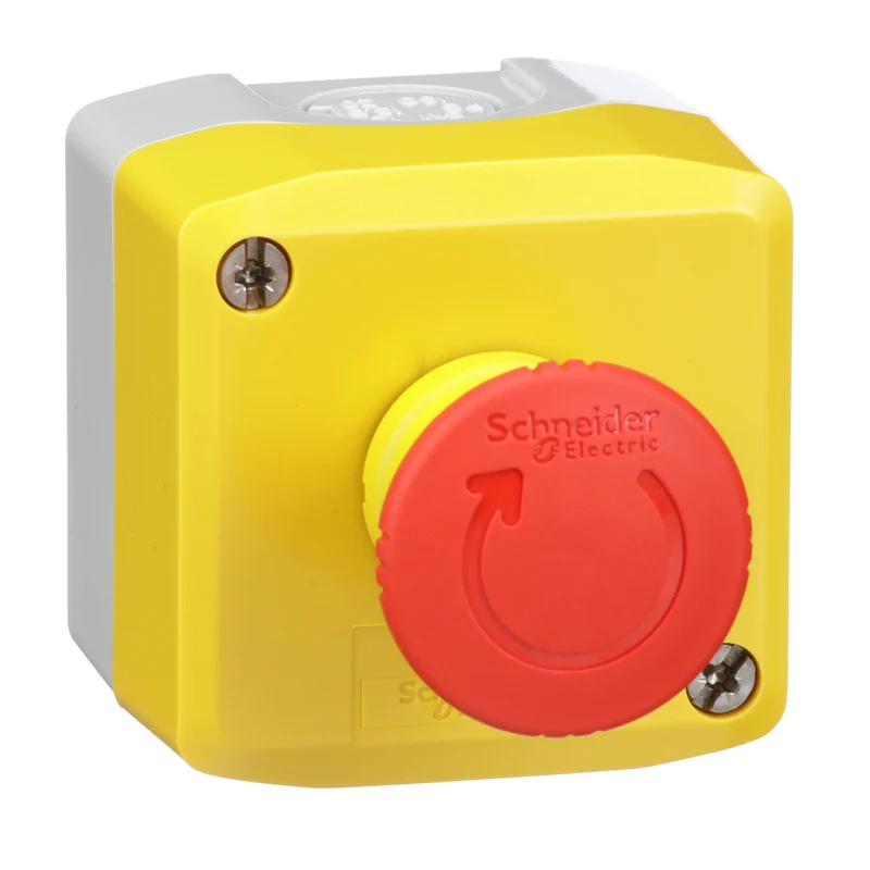 STATION 1-PUSH 1NC 1NO 40MM MUSHROOM EMERGENCY STOP RED