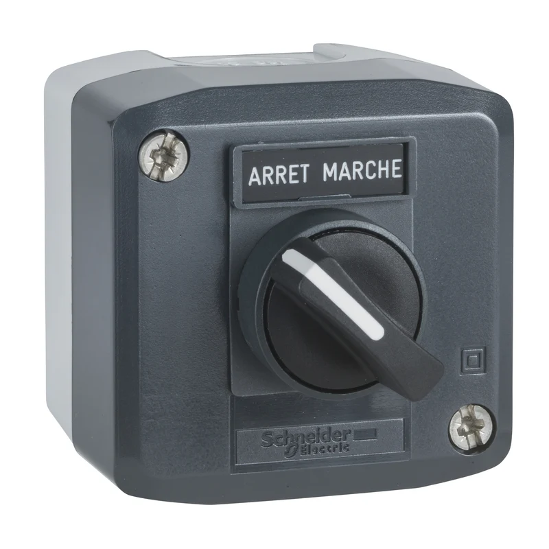 STATION WITH SELECTOR SWITCH 22MM 1NO 2-POSITION GREY