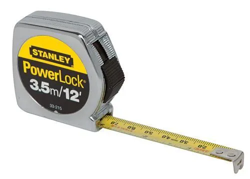 MEASURING TAPE POWERLOCK METRIC 1/2" X 3.5M/12'