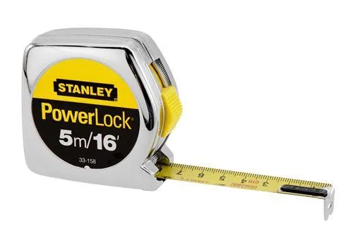 MEASURING TAPE POWERLOCK METRIC/INCH - 3/4" X 5M/16' YL