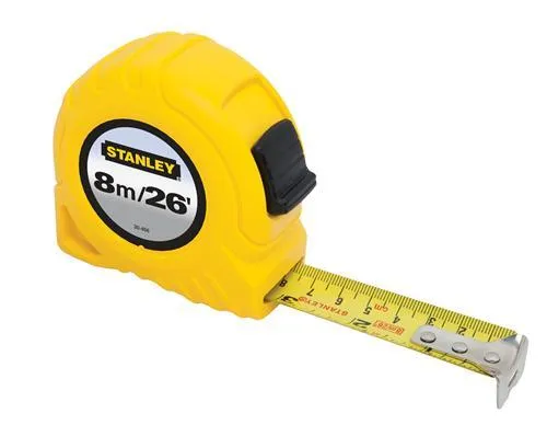 MEASURING TAPE RULE METRIC/INCH 1" X 8M/26'